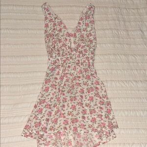 Floral Pink Mini Dress